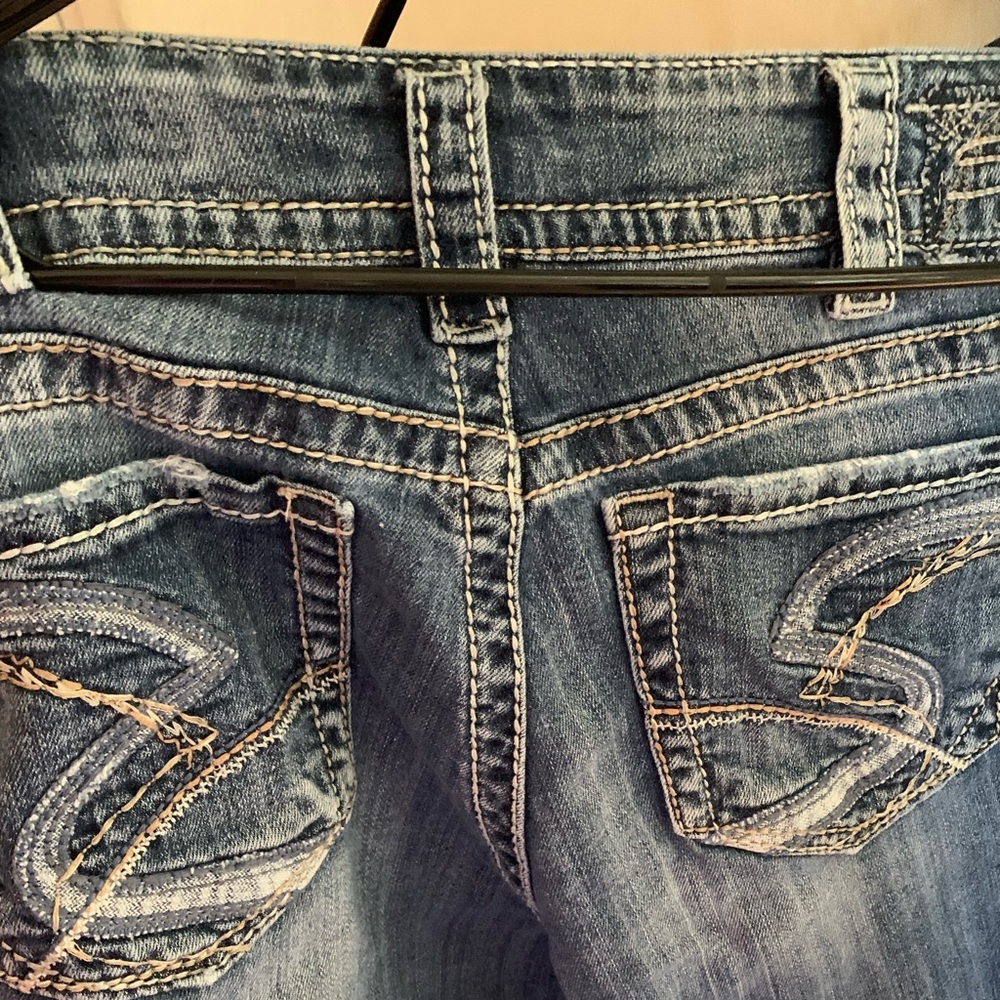 Silver jean shorts size 5 only wore two times these are mid rise